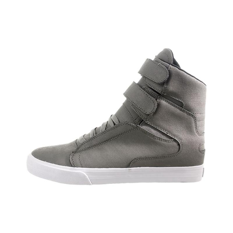 Buty Supra TK SOCIETY - Sneakersy Wysokie Damskie - Szare (DCSP-85497)